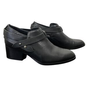 Rag & Bone Harley Boots Black Leather US Women’s 8 Low Top Chic Ankle Bootie